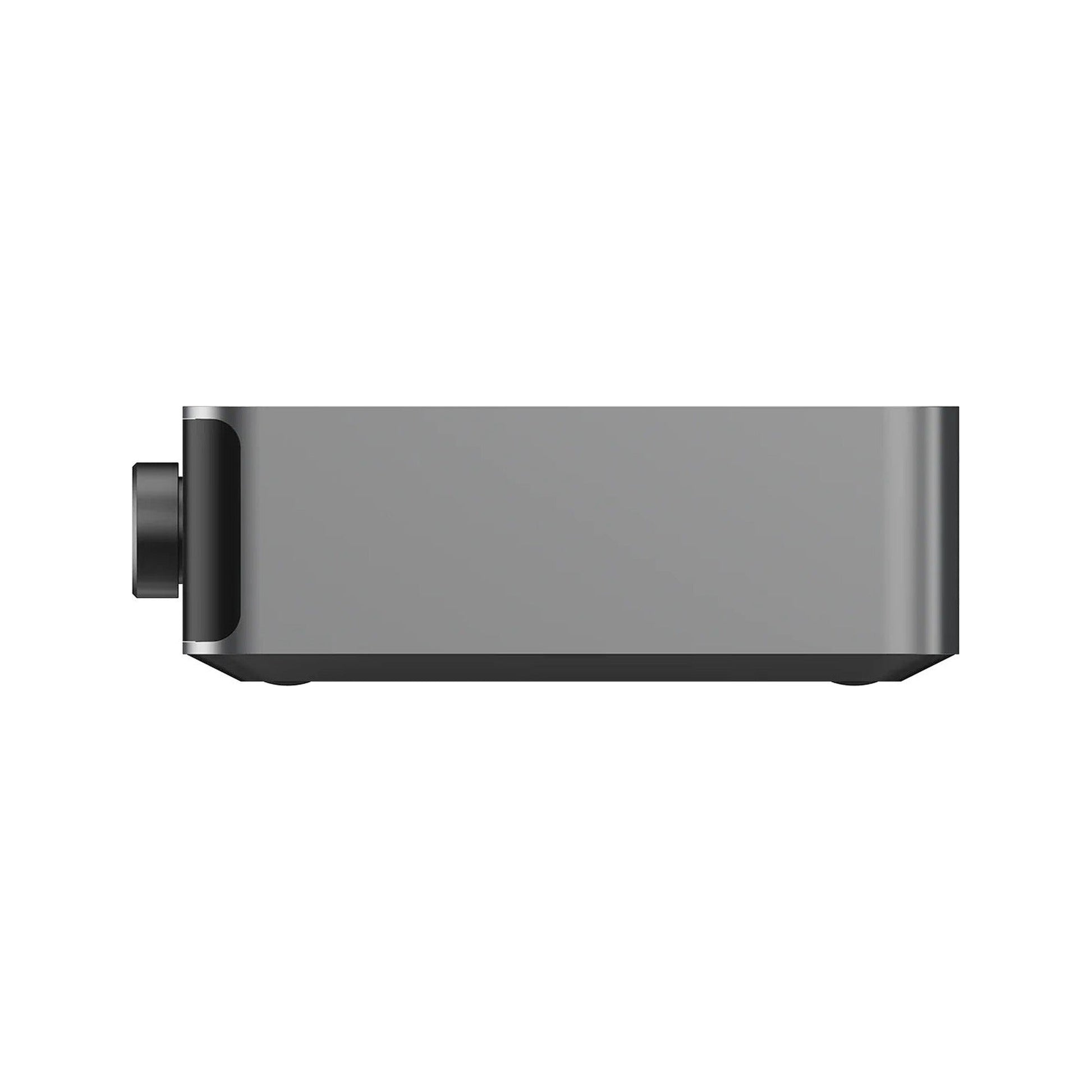 WiiM Ultra Netzwerk-Streamer Silber Seitenansicht des Aluminiumgehäuses