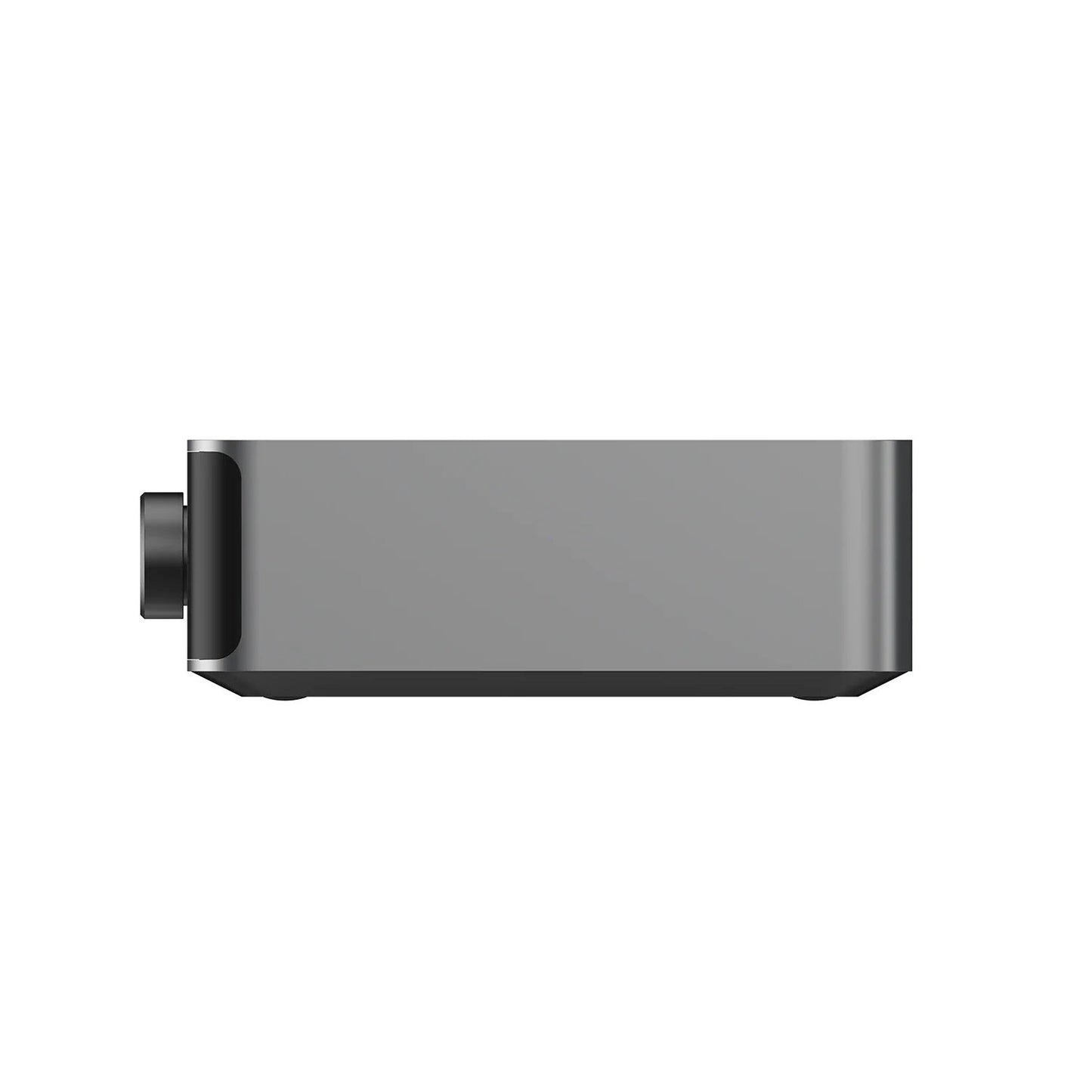 WiiM Ultra Netzwerk-Streamer Space Gray Seitenansicht des Aluminiumgehäuses