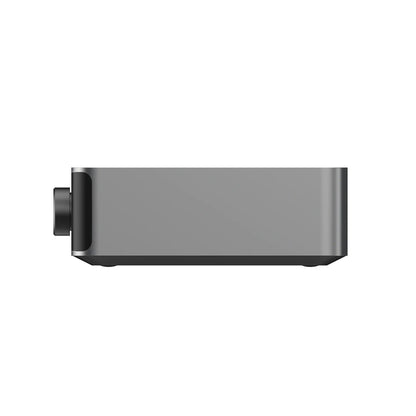 WiiM Ultra Netzwerk-Streamer Space Gray Seitenansicht des Aluminiumgehäuses