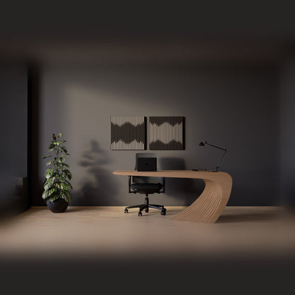 Woodbang Graph PET-Filz Akustikpaneel Lifestyle Büro