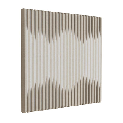 Woodbang Graph PET-Filz Akustikpaneel Schrägansicht Ausführung Cut, Farbe Beige