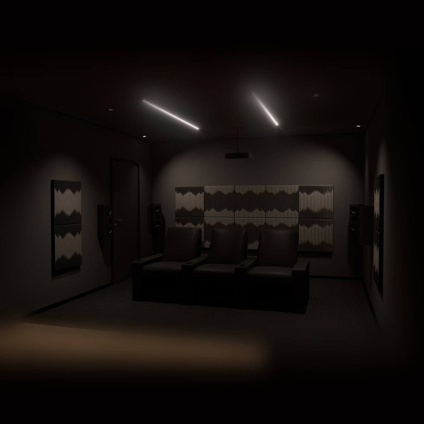 Woodbang Graph PET-Filz Akustikpaneel Lifestyle Heimkino