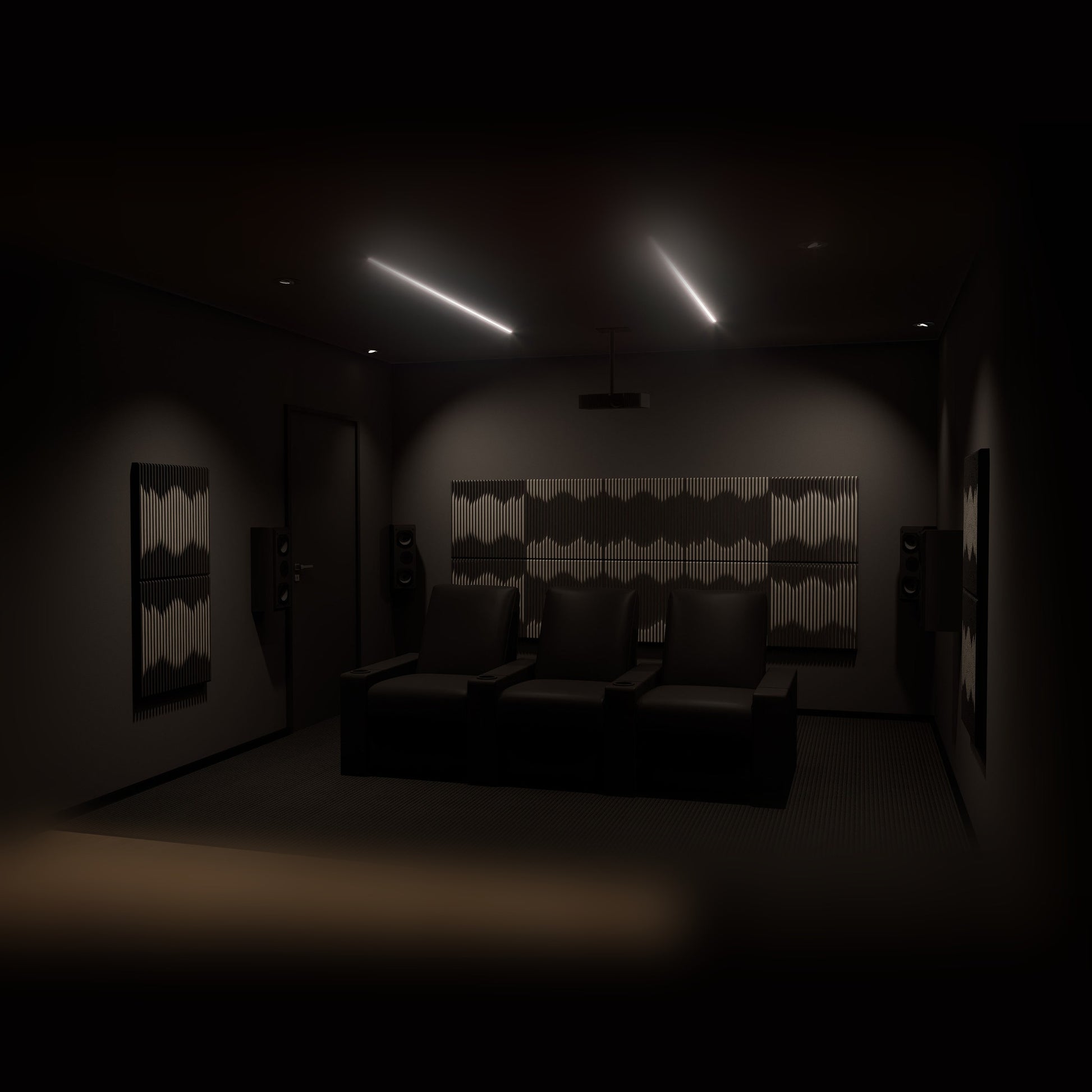 Woodbang Graph PET-Filz Akustikpaneel Lifestyle Heimkino