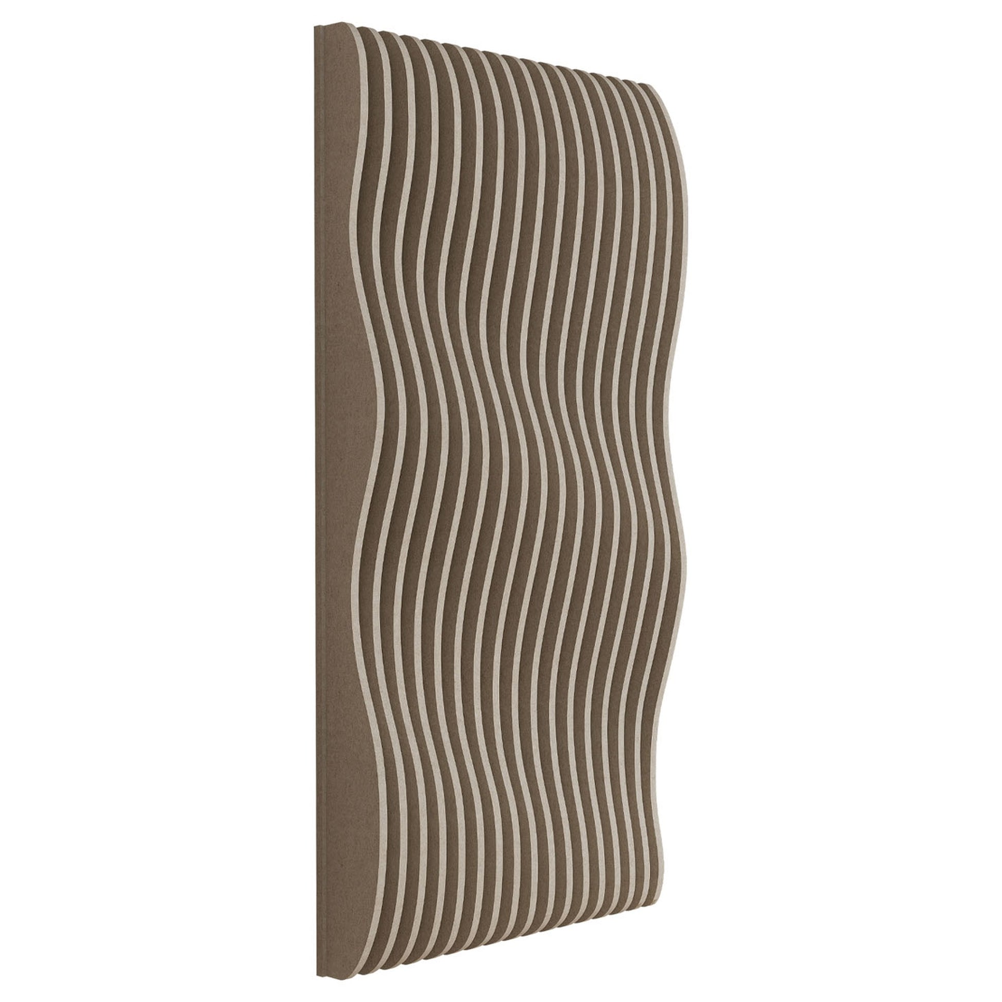 Woodbang Parametric Flow Akustikpaneel XL Schrägansicht Farbe Beige