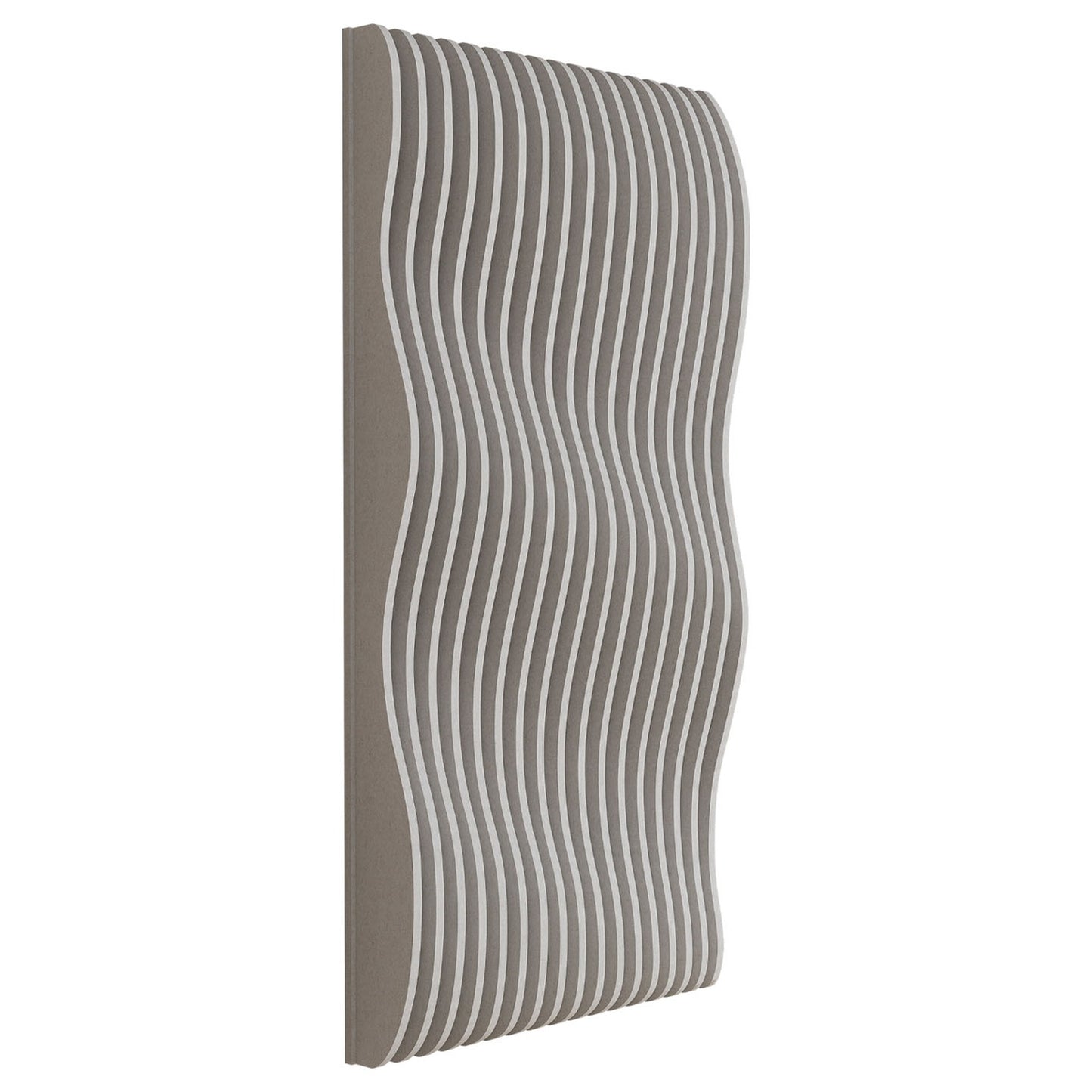 Woodbang Parametric Flow Akustikpaneel XL Schrägansicht Farbe Light Beige