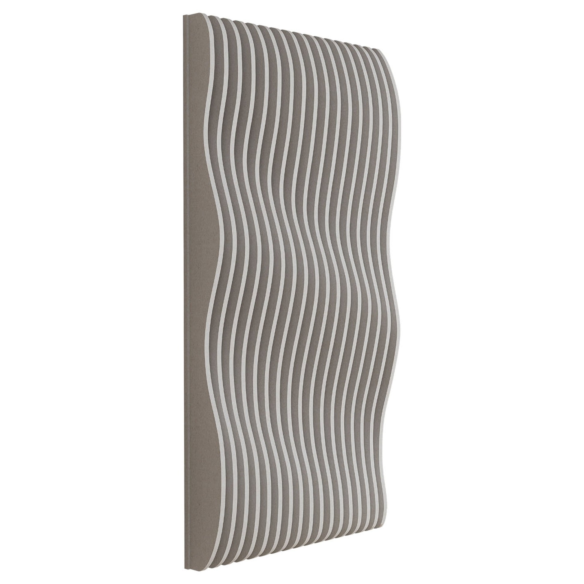 Woodbang Parametric Flow Akustikpaneel XL Schrägansicht Farbe Light Beige