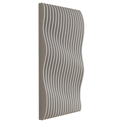 Woodbang Parametric Flow Akustikpaneel XL Schrägansicht Farbe Light Beige