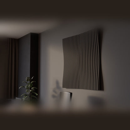 Woodbang Parametric Wave Akustikpaneel Lifestyle Büro, Modell Even