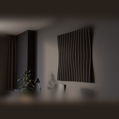 Woodbang Parametric Wave Akustikpaneel Lifestyle Büro, Modell Standard