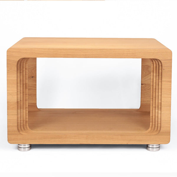 Woodbang Qlimax Beat HiFi-Rack Eiche Frontansicht