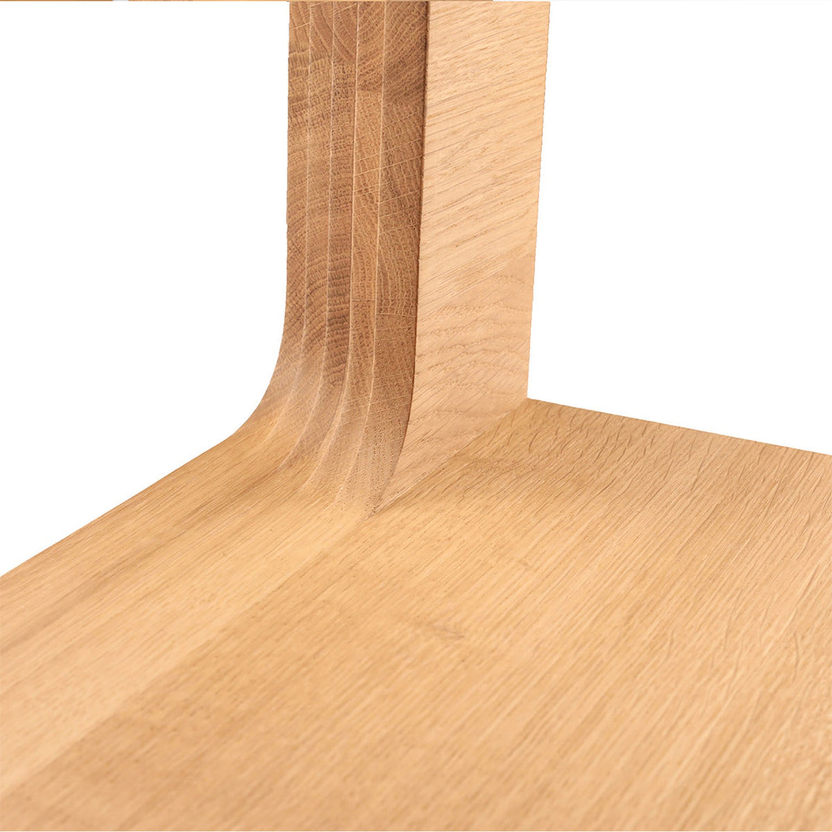 Woodbang Qlimax Extatic HiFi-Rack Eiche Detailansicht Eckverbindung