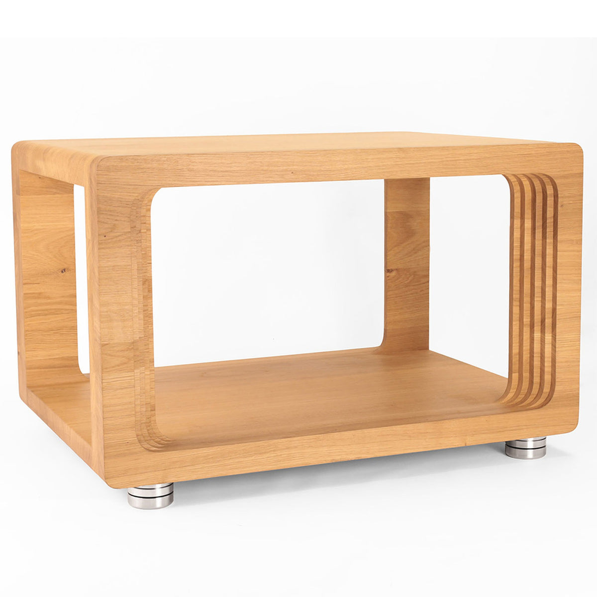 Woodbang Qlimax Extatic HiFi-Rack Eiche Seitenansicht