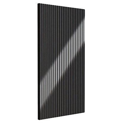 Woodbang V Serie PET-Filz Akustikpaneel Schrägansicht Ausführung Cut, Grösse L, Farbe Dunkelgrau