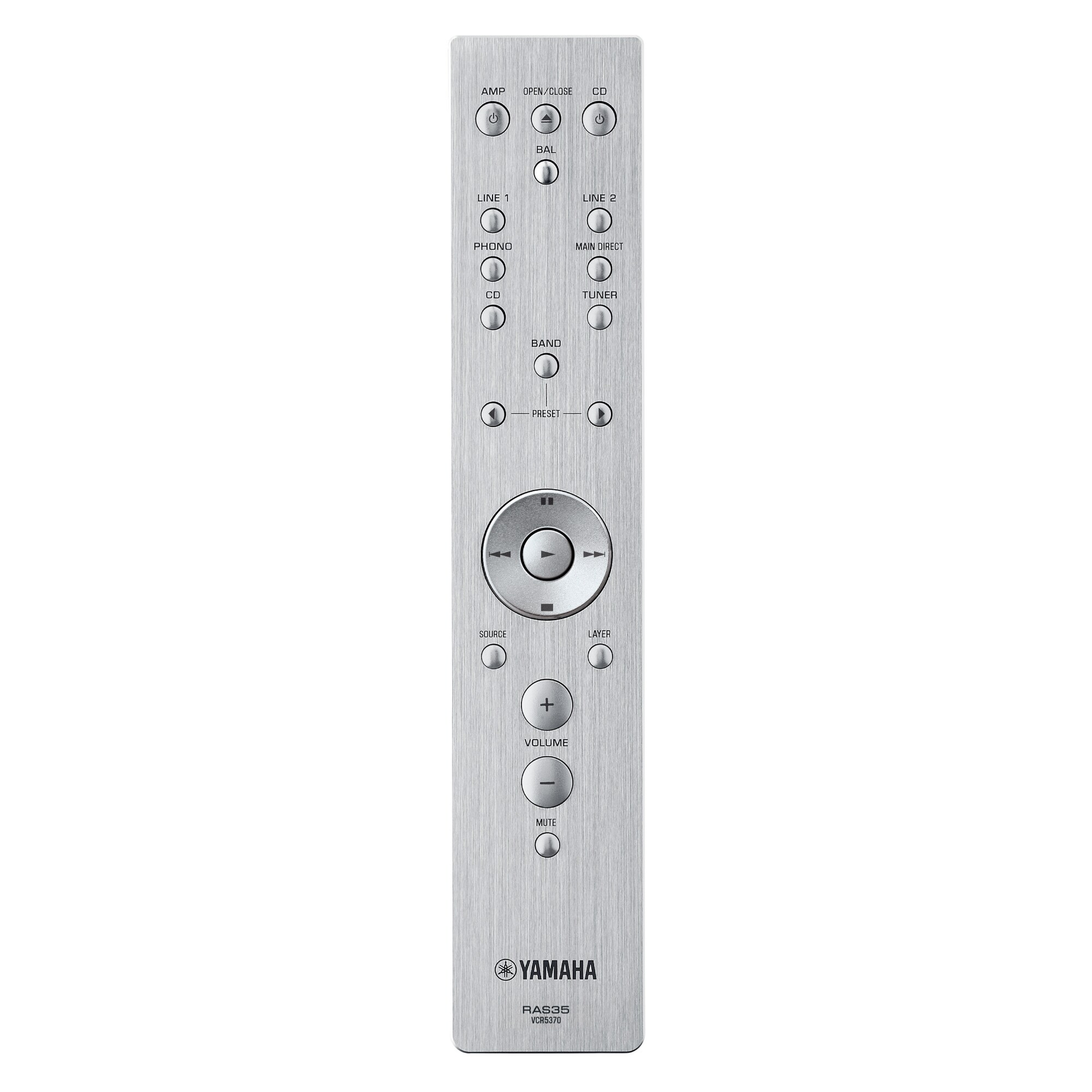 Yamaha A-S2200 High-End-Vollverstärker Silber mitgelieferte Aluminium-Fernbedienung