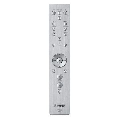 Yamaha A-S2200 High-End-Vollverstärker Silber mitgelieferte Aluminium-Fernbedienung