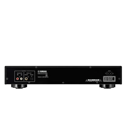 Yamaha CD-S303 CD-Player Rückansicht mit Analog-, Koaxial- und optischem Digitalausgang