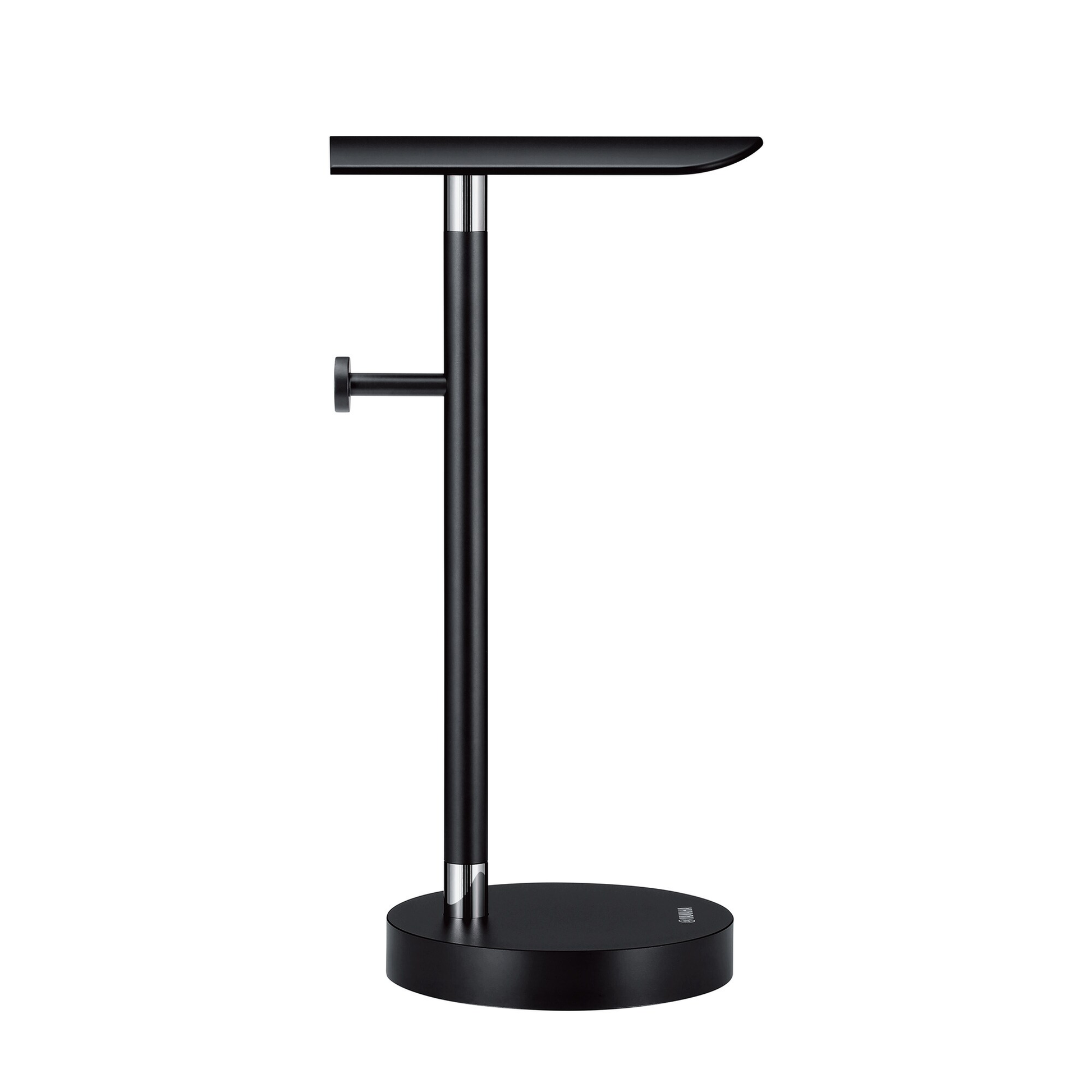 Yamaha HST-5000 Kopfhörer-Ständer aus Aluminium Seitenansicht mit Kabelhalter am Standrohr