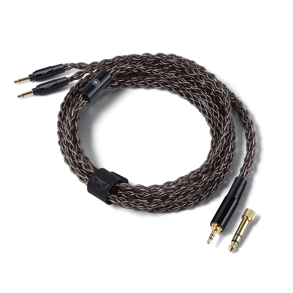 Yamaha HUC-SC020 Kopfhörerkabel unbalanced mit 3.5-mm-Klinke und 6.3-mm-Adapter, geflochten