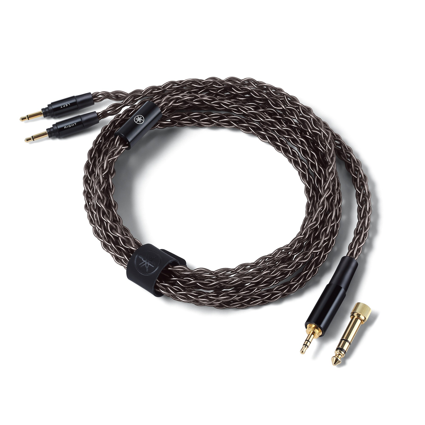 Yamaha HUC-SC020 Kopfhörerkabel unbalanced mit 3.5-mm-Klinke und 6.3-mm-Adapter, geflochten