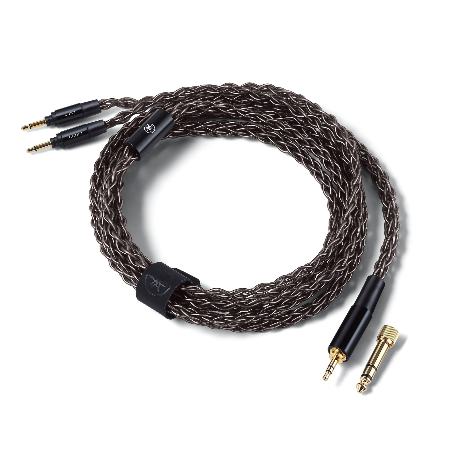Yamaha HUC-SC020 Kopfhörerkabel unbalanced mit 3.5-mm-Klinke und 6.3-mm-Adapter, geflochten