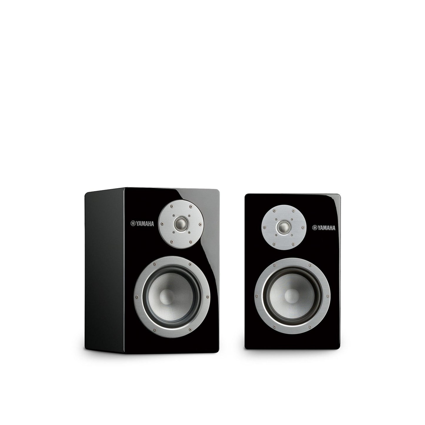 Yamaha NS-3000 Regallautsprecher Klavierlack Stereopaar in Schrägansicht auf weissem Hintergrund