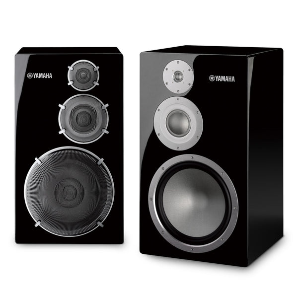 Yamaha NS-5000 Regallautsprecher Klavierlack Stereopaar frontal mit Drei-Wege-Bestückung