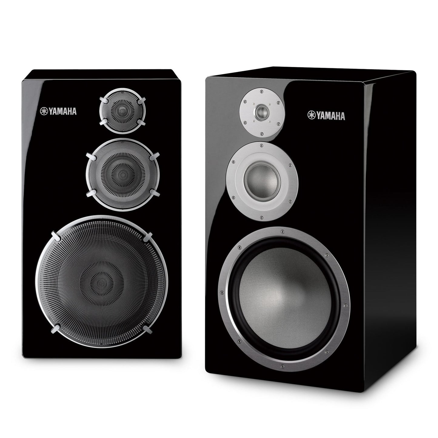 Yamaha NS-5000 Regallautsprecher Klavierlack Stereopaar frontal mit Drei-Wege-Bestückung