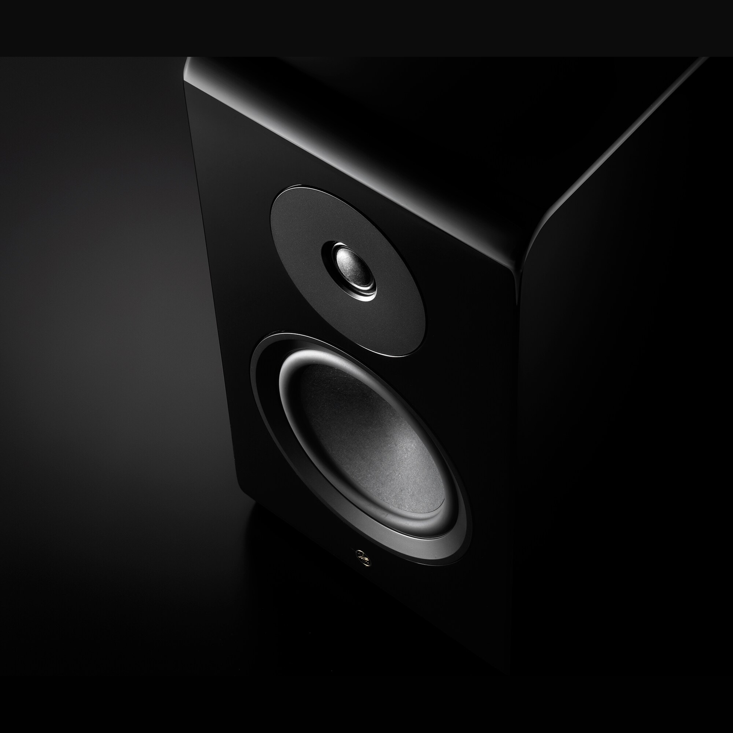 Yamaha NS-800A Regallautsprecher Klavierlack Detailansicht von Hochtöner und Tiefmitteltöner