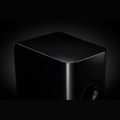 Yamaha NS-800A Regallautsprecher Klavierlack Detailansicht der gerundeten Klavierlack-Kanten