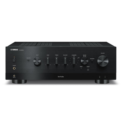 Yamaha R-N1000A Netzwerk-Receiver mit HDMI Schwarz Frontansicht mit Display und Lautstärkeregler