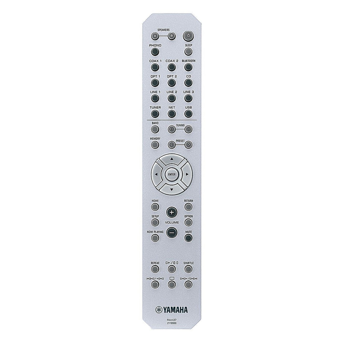 Yamaha R-N600A MusicCast Netzwerk-Receiver Schwarz Fernbedienung mit Zifferntasten und Quellenwahl