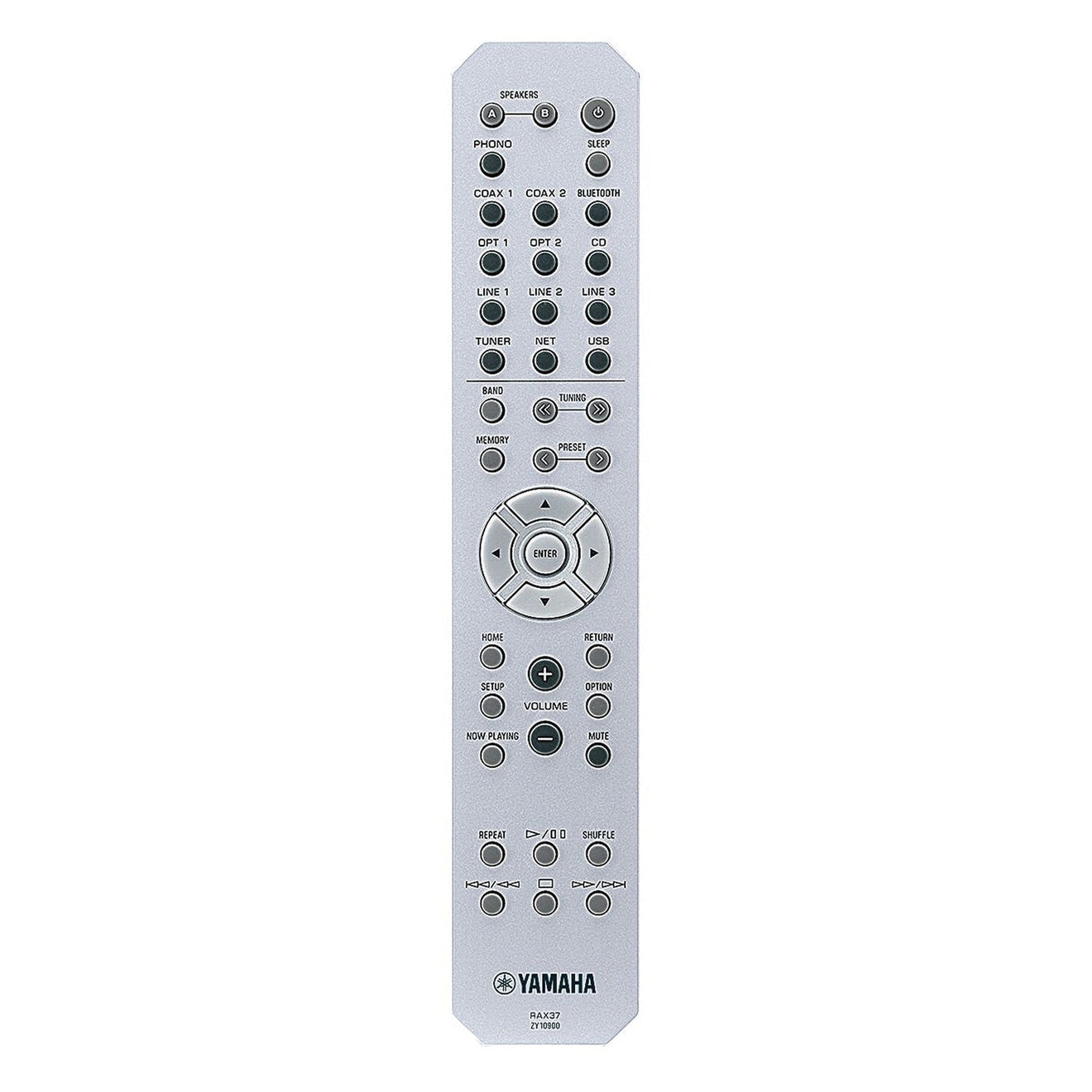Yamaha R-N600A MusicCast Netzwerk-Receiver Schwarz Fernbedienung mit Zifferntasten und Quellenwahl