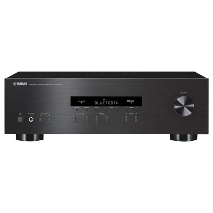 Yamaha R-S202D Stereo-Receiver mit DAB+ Schwarz Frontansicht mit Display und Bluetooth-Anzeige
