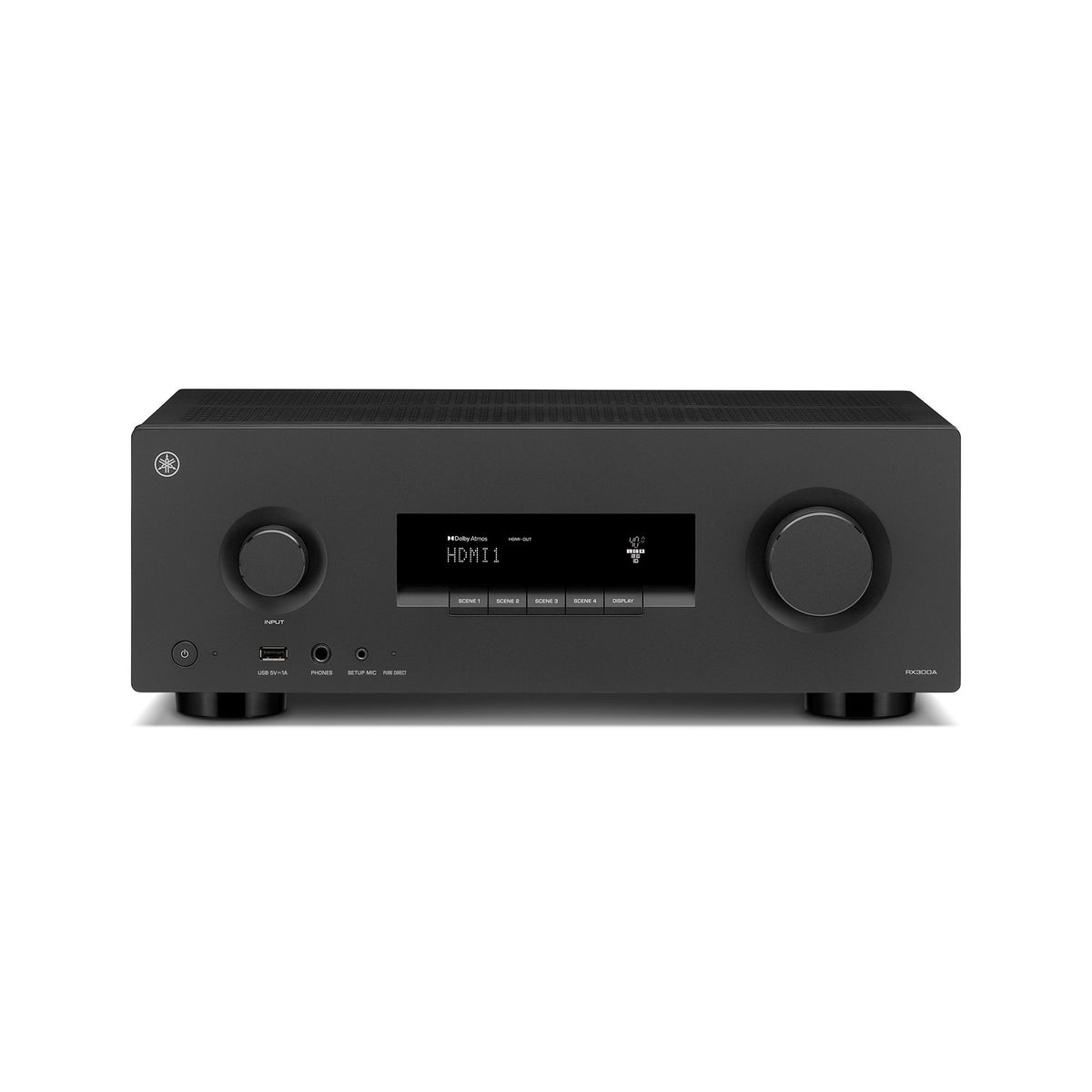 Yamaha RX-300A AV-Receiver Schwarz Frontansicht