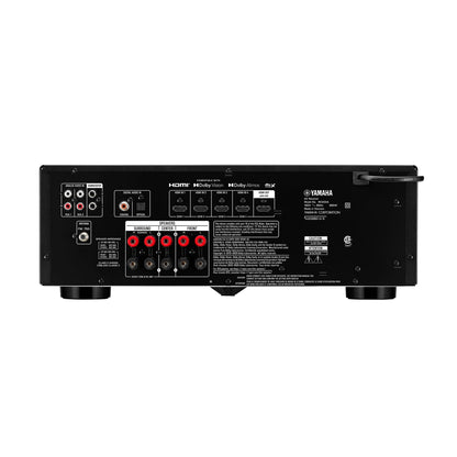 Yamaha RX-300A AV-Receiver Schwarz Rückansicht mit HDMI-Eingängen und Lautsprecherklemmen