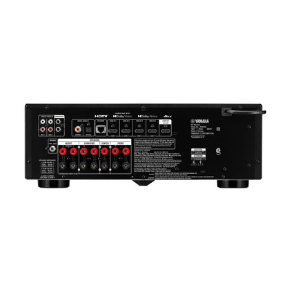 Yamaha RX-500A AV-Receiver Schwarz Rückansicht mit HDMI-Eingängen und Lautsprecherklemmen