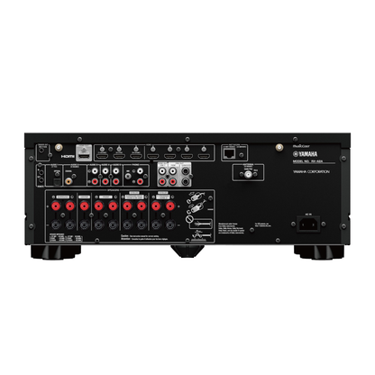 Yamaha RX-A2A AV-Receiver Schwarz Rückansicht mit HDMI-Anschlüssen und Lautsprecherterminals