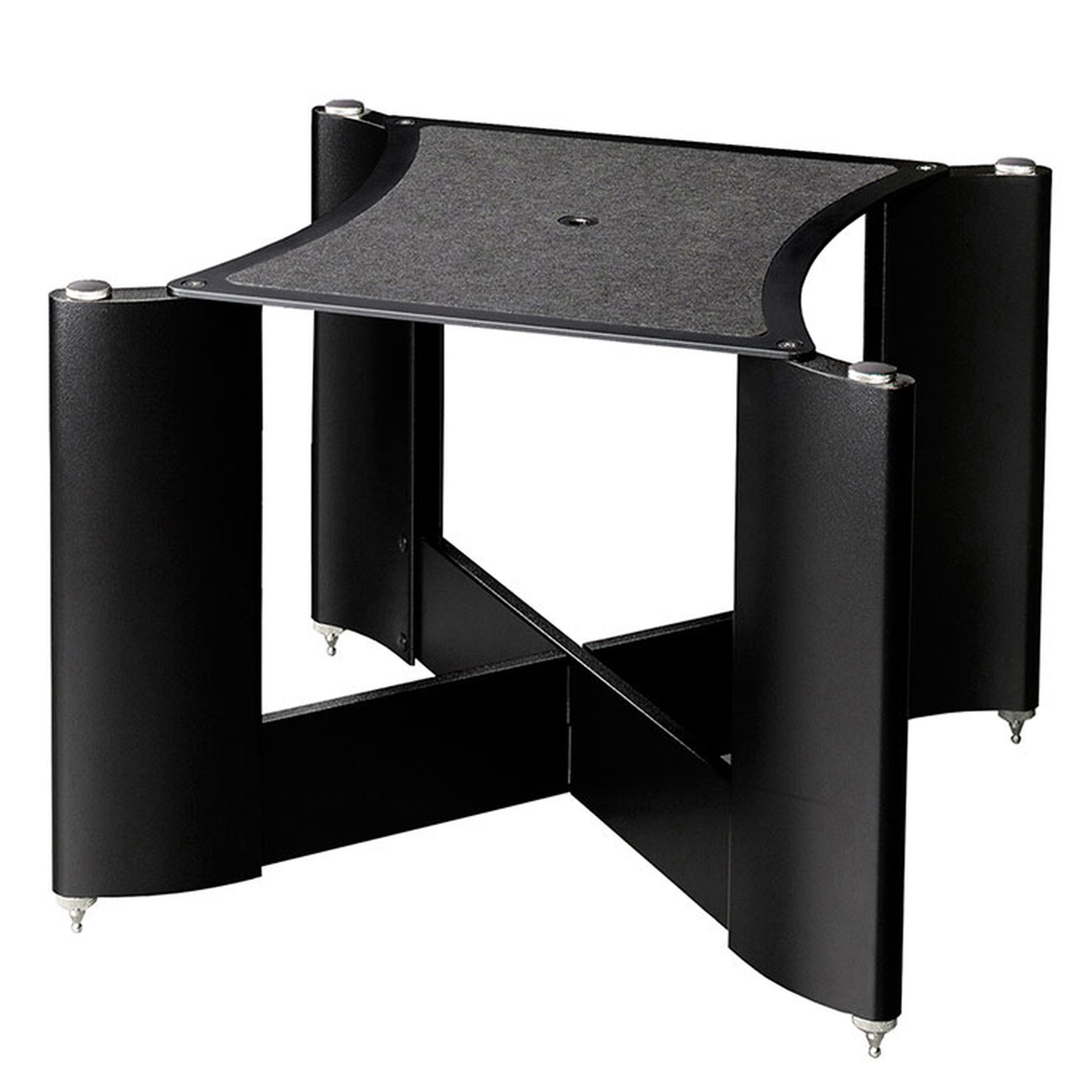 Yamaha SPS-5000 Lautsprecher-Ständer Schrägansicht eines einzelnen Ständers mit Spikes