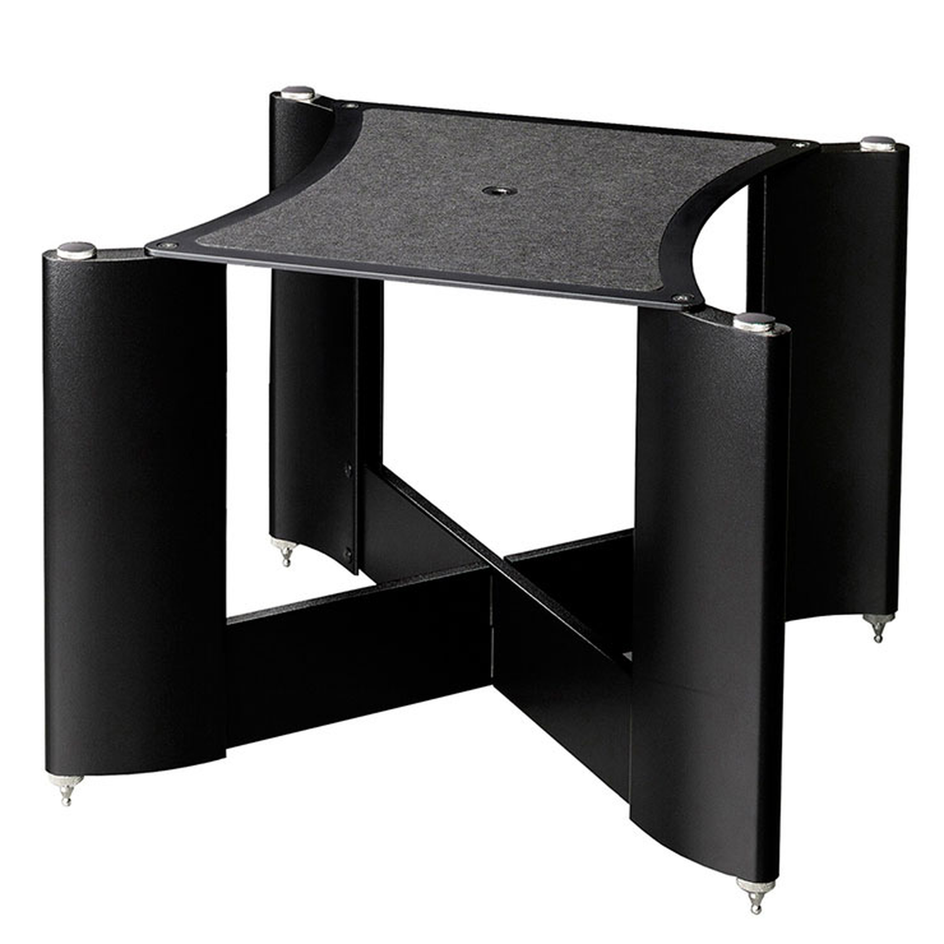 Yamaha SPS-5000 Lautsprecher-Ständer Schrägansicht eines einzelnen Ständers mit Spikes