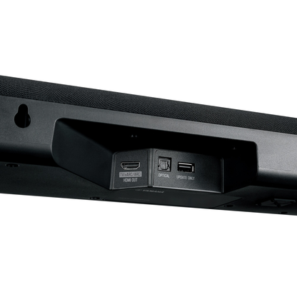 Yamaha SR-B40A Soundbar Anschlussfeld mit HDMI-Ausgang, Optical und USB-Update-Buchse