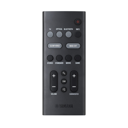 Yamaha SR-B40A Soundbar Fernbedienung mit Clear Voice, Bass Ext und vier Klangmodi