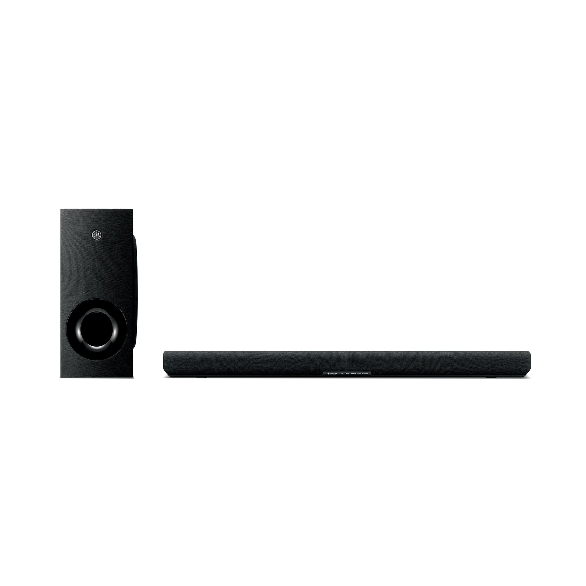 Yamaha SR-B40A Soundbar mit Wireless-Sub Schwarz Frontansicht von Soundbar und Subwoofer