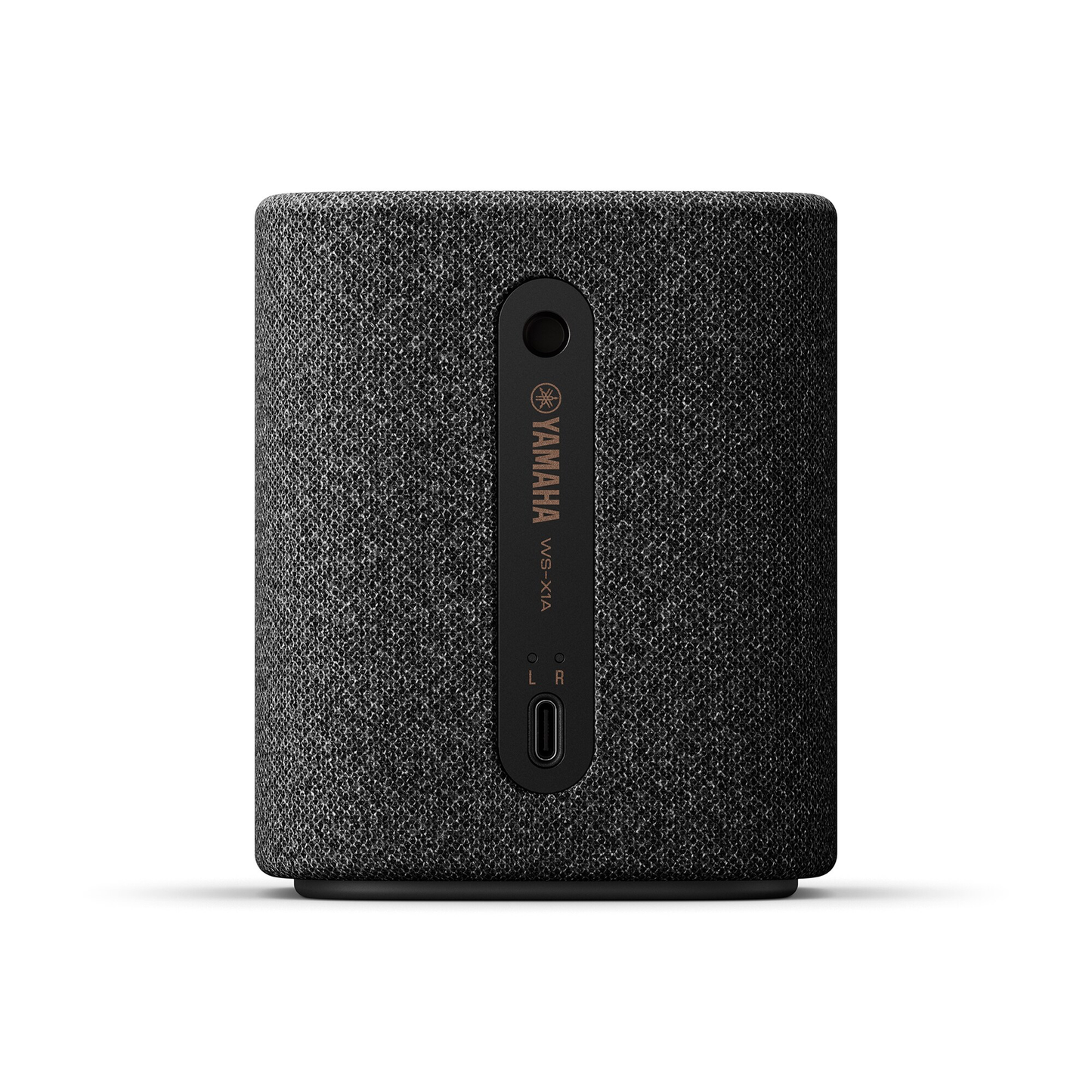 Yamaha True X Speaker 1A Rearspeaker WS-X1A Grau Rückansicht mit Yamaha-Schriftzug und USB-C-Ladebuchse