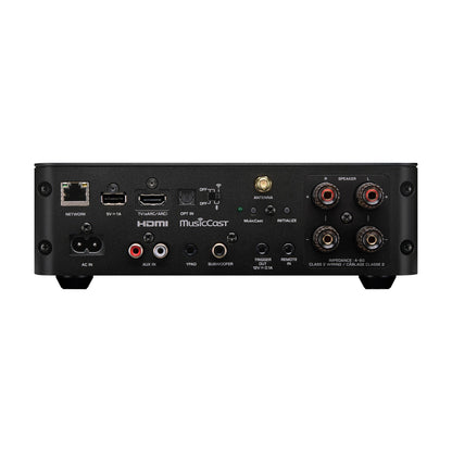 Yamaha WXA-70A Streaming-Verstärker Schwarz Rückansicht mit Anschlussfeld