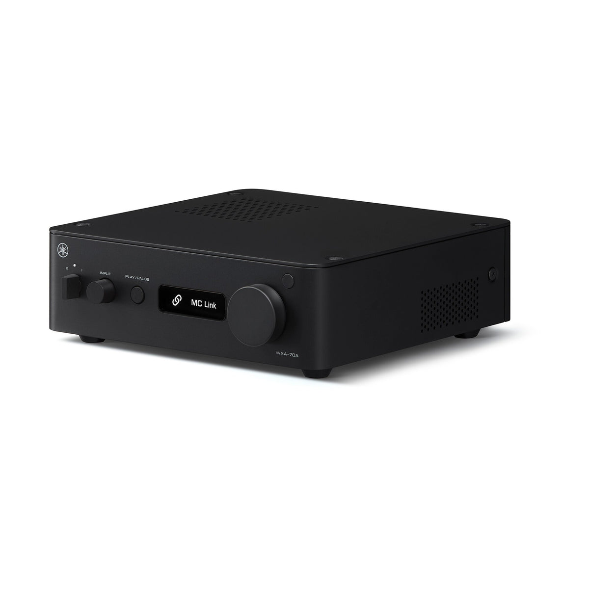Yamaha WXA-70A Streaming-Verstärker Schwarz Schrägansicht von der anderen Seite
