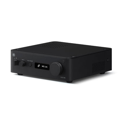 Yamaha WXA-70A Streaming-Verstärker Schwarz Schrägansicht von der anderen Seite