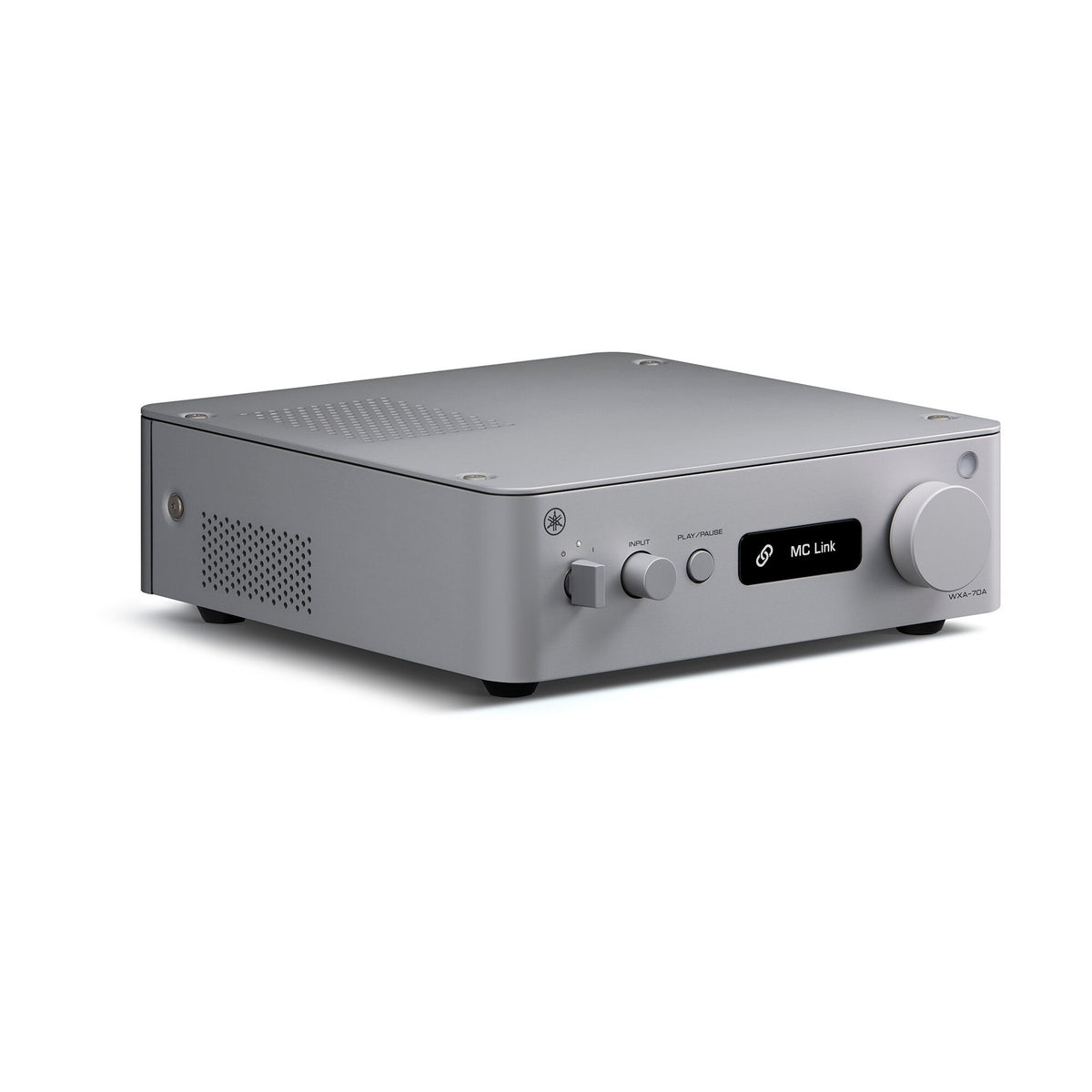 Yamaha WXA-70A Streaming-Verstärker Silber Schrägansicht