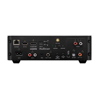 Yamaha WXC-70A Streaming-Vorverstärker Schwarz Rückansicht mit Anschlussfeld