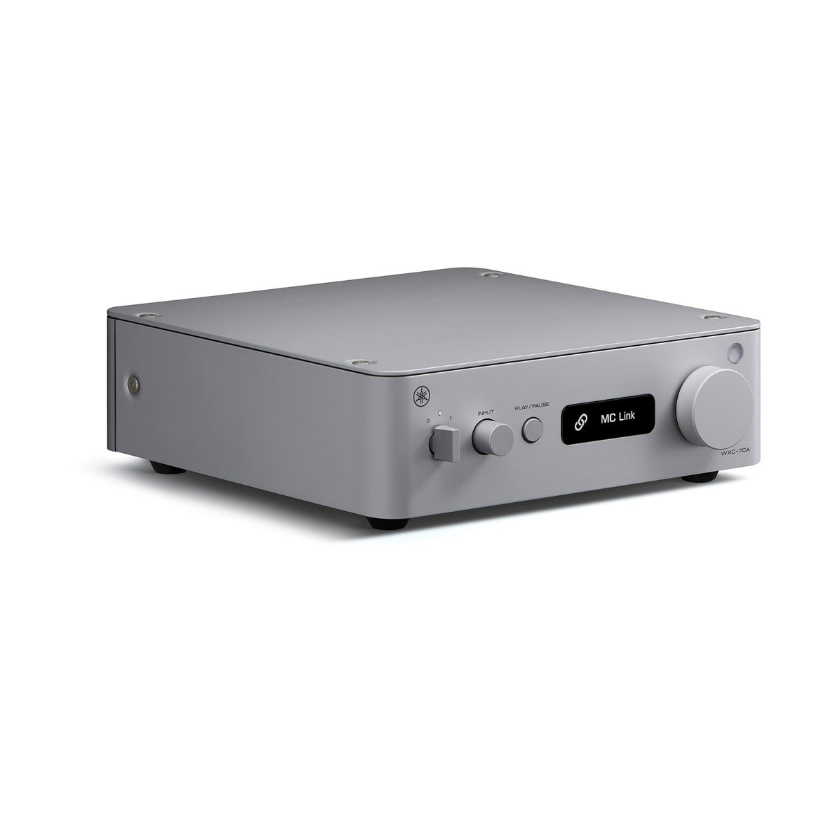 Yamaha WXC-70A Streaming-Vorverstärker Silber Schrägansicht