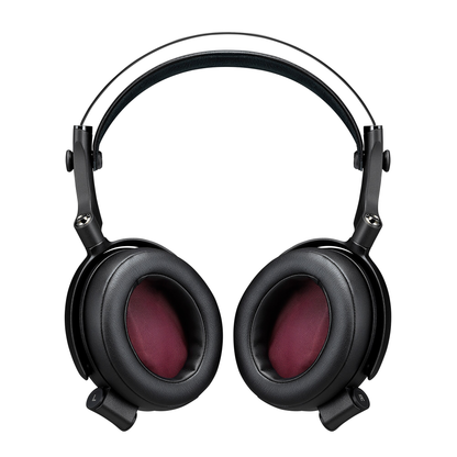 Yamaha YH-C3000 Kopfhörer Detailansicht der Hörmuscheln von innen mit rotem Gewebe